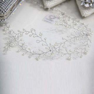 Wedding Layered Headband White - One Size