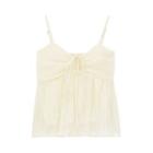Lace-up Camisole Top Almond - One Size