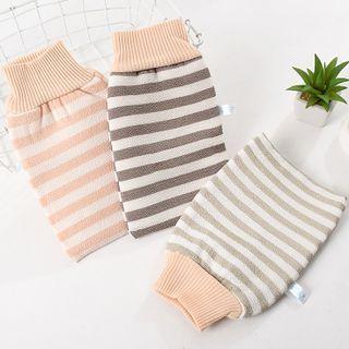 Color Striped Bath Gloves Random - One Size