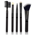 Set Of 5: Wooden Handle Makeup Brush As Shown In Figure - One Size