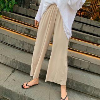 Plus Size Cool-tech Wide-leg Pants