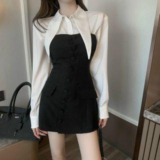 Set: Plain Shirt + Tube Dress