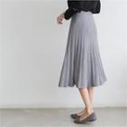 Midi Knit Flare Skirt