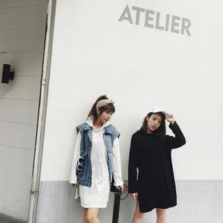 Slit Side Long Hoodie