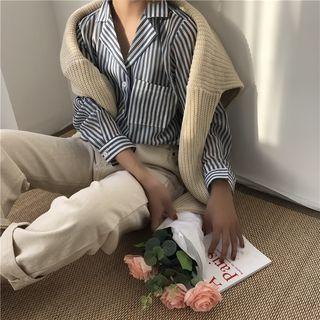 Chiffon Striped Shirt