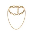 Chained Necklace 0362 - Set - Gold - One Size