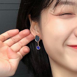 Asymmetry Enamel Earring