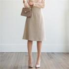 Tall Size Zip-back A-line Skirt