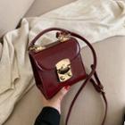 Mini Flap Lock Crossbody Bag