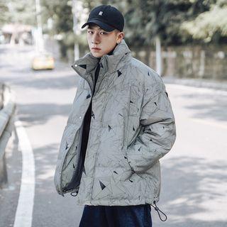 Reflective Pattern Printed Padded Coat