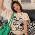 Short-sleeve Printed Vintage T-shirt
