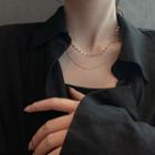 Textured Silver Necklace