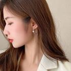 Chained Rhinestone Dangle Earring