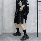 Throne Embroidered Knee-length Shorts