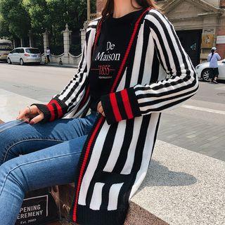 Striped Cardigan Black & White - One Size