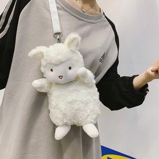 Furry Sheep Crossbody Bag White - One Size