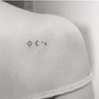 Star / Moon / Sun Print Waterproof Temporary Tattoo One Piece - One Size