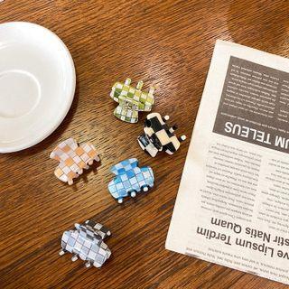 Checkerboard Acrylic Hair Claw