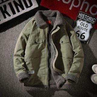 Fleece-lined Zipped Jacket