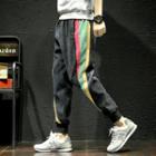 Color Block Corduroy Tapered Pants