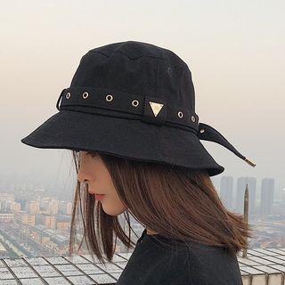 Plain Belt Bucket Hat