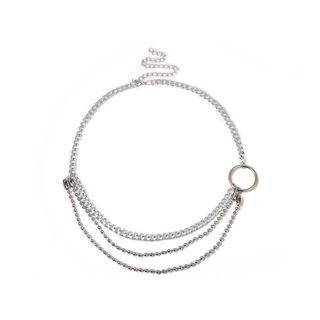 Hoop Waist Chain 0551 - Silver - One Size