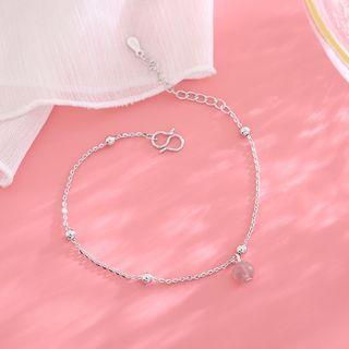 Faux-crystal Bracelet Silver - One Size