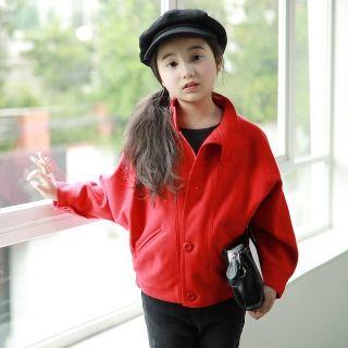 Family Matching Batwing-sleeve Tweed Jacket