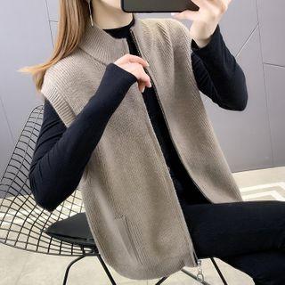 Zip-up Sweater Vest