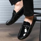 Stitched Chain-detail Loafers