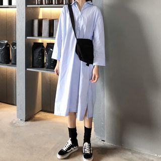 Striped Long Shirt Stripes - Blue - One Size