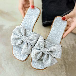 Bow Flat Fish Mouth Sandals