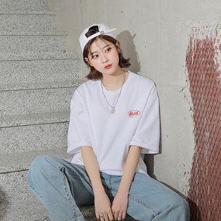 Beams Letter Back T-shirt