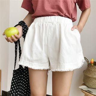 Frayed Hem Shorts
