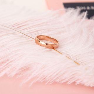 18k Rose Gold Plated Polished Ring