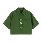 Short-sleeve Shirt Shirt - Green - One Size
