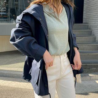 Hooded Zip-up Field Jacket