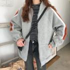Raglan Sleeve Zip-up Jacket