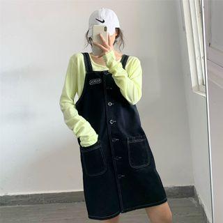 Demin Pinafore Dress