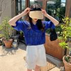 Zip-fly Cuff-hem Shorts