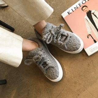 Boucl  Fleece Sneakers