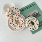 Heart Waffle Hair Tie Off-white - One Size