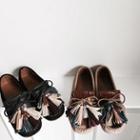 Genuine Leather Tassel Loafers