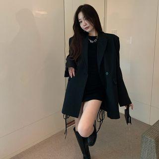 Plain Blazer / Long-sleeve Mini Dress