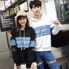 Couple Matching Letter Cover-up Hoodie