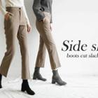Semi Boot-cut Pants In 2 Types