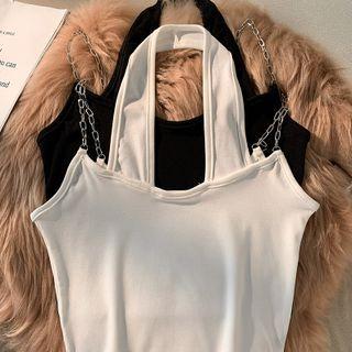 Halter Chain Strap Camisole Top