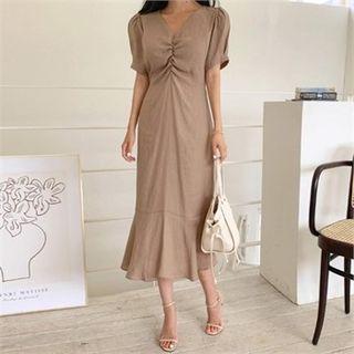 Ruched Long Mermaid Dress