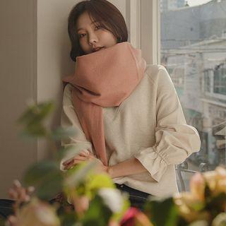 Contrast-sleeve Seam-detail Sweatshirt