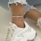 Set Of 3: Dolphin / Alloy Anklet (various Designs)